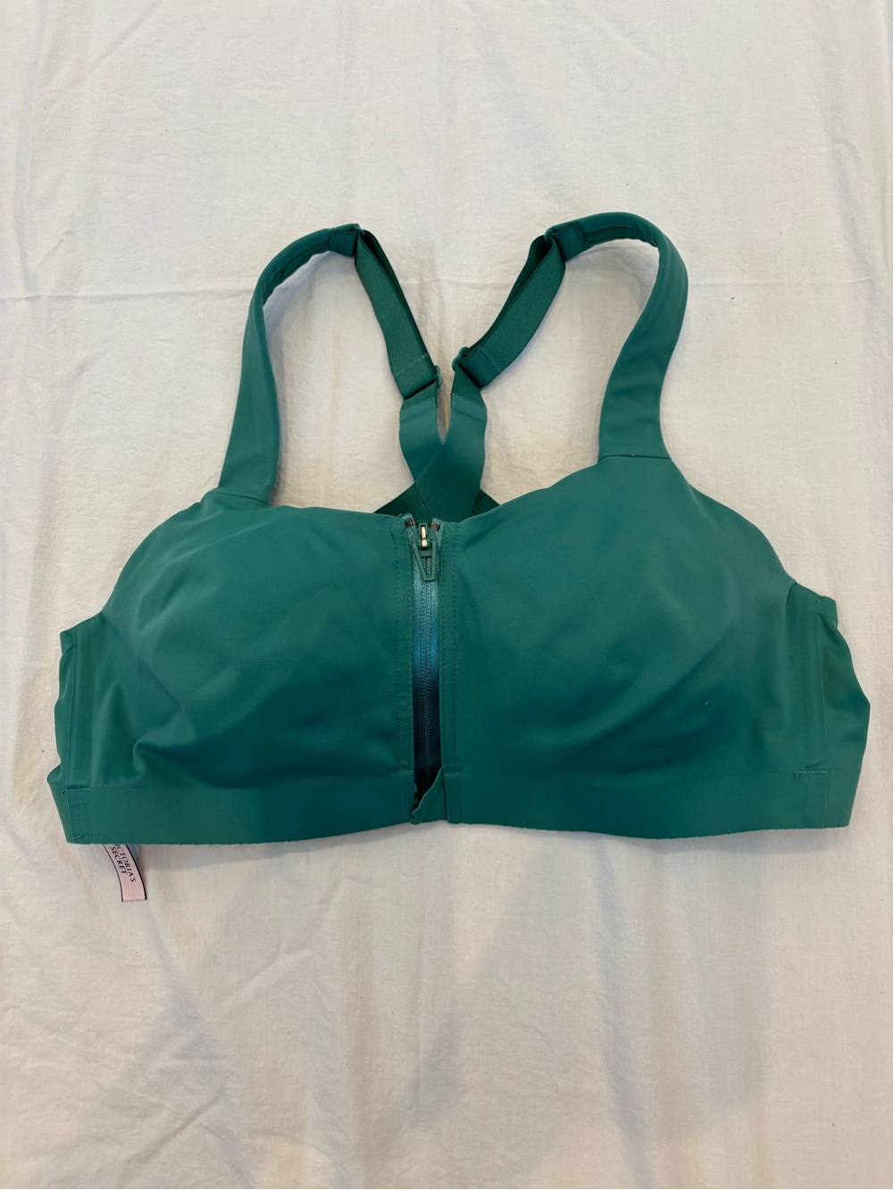 Victoria's Secret Teal Front-Zip Sports Bra